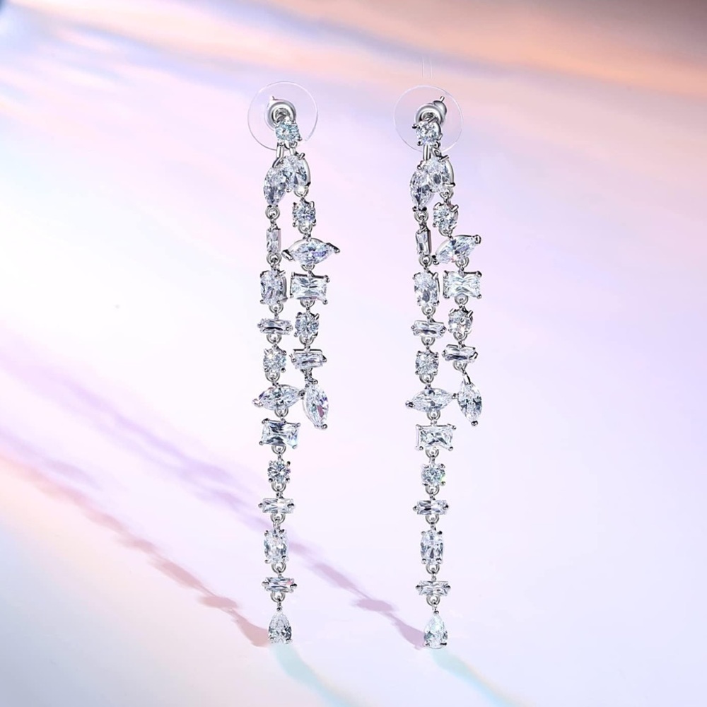 Elegant Silver Dangle Earrings